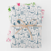 Alle Gekke Katten Inpakpapier Vel (In situ)