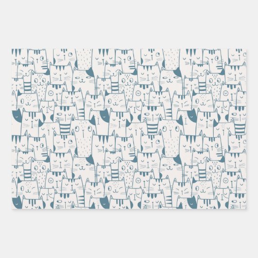 Alle Gekke Katten Inpakpapier Vel (Voorkant)