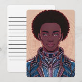 Alle gelegenheden Afrofuturisme Uitnodiging 5 "x 7 (Voorkant / Achterkant)