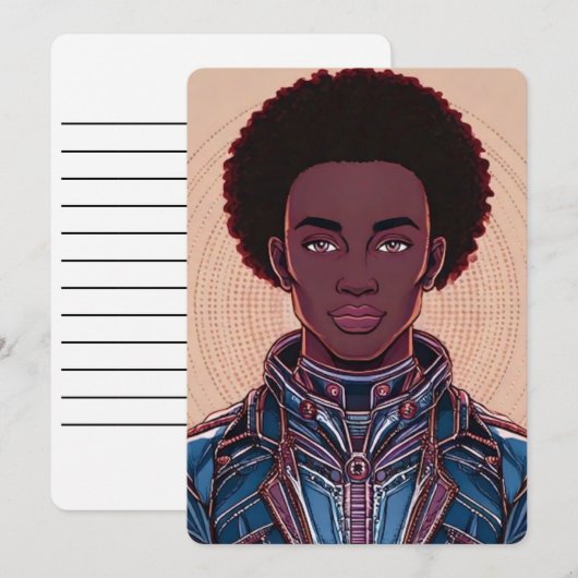 Alle gelegenheden Afrofuturisme Uitnodiging 5 "x 7 (Voorkant / Achterkant)