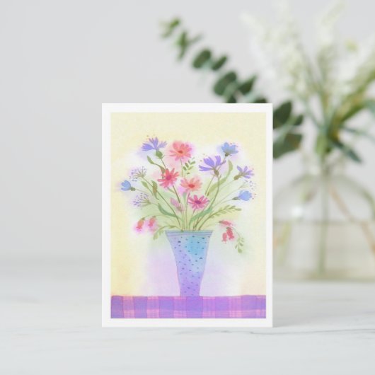 Alle gelegenheden Floral Post Kaart (Staand voorkant)