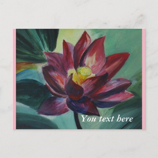 Alle gelegenheden geschilderd loyus bloem Briefkaa Briefkaart (Voorkant)