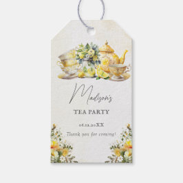  Alle gelegenheden Lemon Tea Party Dank u Cadeaulabel