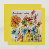 Alle gelegenheden Opmerkingskaart Bedankkaart (Voorkant / Achterkant)