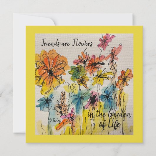 Alle gelegenheden Opmerkingskaart Bedankkaart (Voorkant)