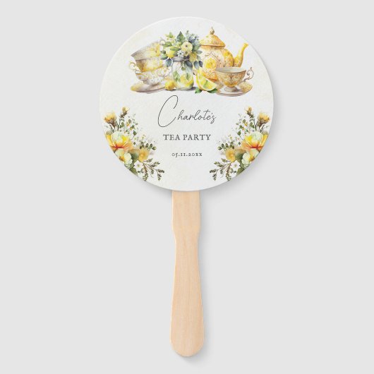 Alle gelegenheden Party Lemon Tea  Foto Handwaaier (Voorkant)