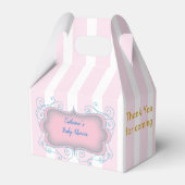 Alle gelegenheden Pink Stripes Party Bedankdoosjes (Achterkant)