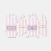 Alle gelegenheden Pink Stripes Party Bedankdoosjes (Uitgevouwen)