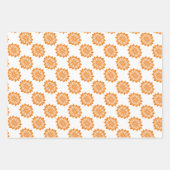 Alle gelegenheden Sinaasappel en turkoois Inpakpapier Vel (Voorkant)