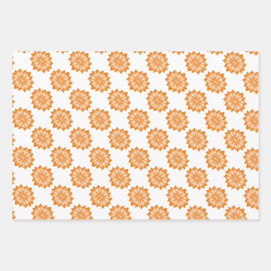 Alle gelegenheden Sinaasappel en turkoois Inpakpapier Vel (Voorkant)