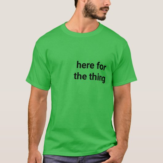 Alle gelegenheden t-shirt (Voorkant)