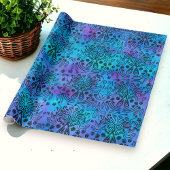 Alle Gelegenheid Blauw Paarse Exotisch Cadeaupapier