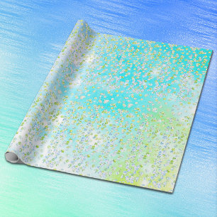 Alle gelegenheidsgroene Aqua Blue Luxury Sequin Sp Cadeaupapier