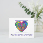 Alle geliefden zijn goed briefkaart (Staand voorkant)