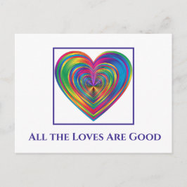 Alle geliefden zijn goed briefkaart