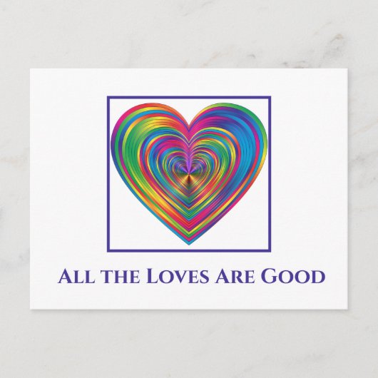 Alle geliefden zijn goed briefkaart (Voorkant)