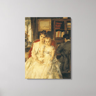 Alle geluk c.1880 canvas afdruk