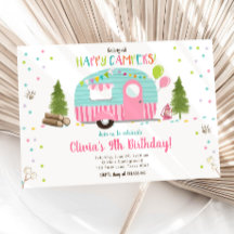 Alle gelukkige Campers Camping Girl Birthday noeme