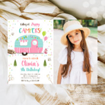 Alle gelukkige Campers Camping Girl Birthday noeme