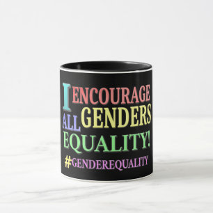 "ALLE GENDERGELIJKHEID" Cute Design. Bestel nu Mok