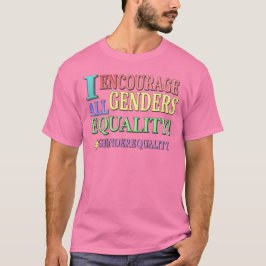 "ALLE GENDERGELIJKHEID" Cute Design. Bestel nu T-shirt