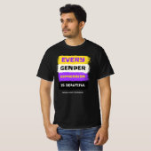 Alle genderuitingen zijn geldig t-shirt (Voorkant volledig)