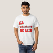 Alle generalisaties zijn een valse logische Humor T-shirt (Voorkant volledig)