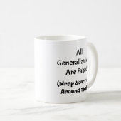 Alle generalisaties zijn onechte koffie-Mok - wit Koffiemok (Voorkant rechts)