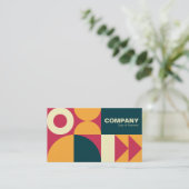 Alle geometrische v5 visitekaartje (Staand voorkant)