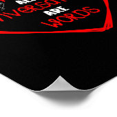 Alle gesprekken zijn woorden gebarentaal Awarenes Poster (Hoek)