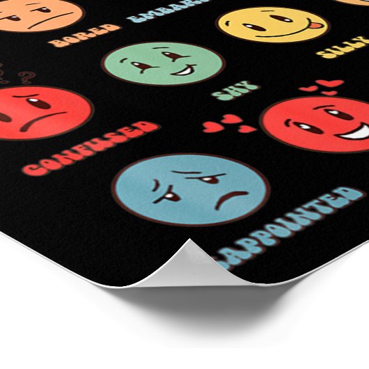 Alle gevoelens zijn goed voor de geestelijke gezon poster (Hoek)