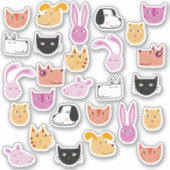 Alle gezelschapsdieren sticker (Voorkant)