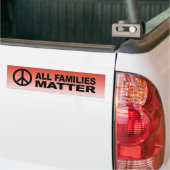 Alle gezinnen zijn belangrijk bumpersticker (Op Truck)