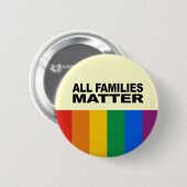 Alle gezinnen zijn belangrijk ronde button 5,7 cm (Voorkant /achterkant)