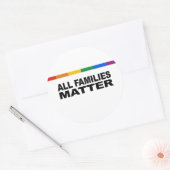 Alle gezinnen zijn van belang ronde sticker (Envelop)