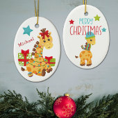Alle Giraffe Kinder kerstmis Keramisch Ornament
