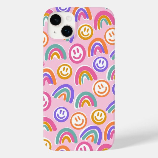 Alle glimlach Hoesje-Mate iPhone Case (Achterkant)