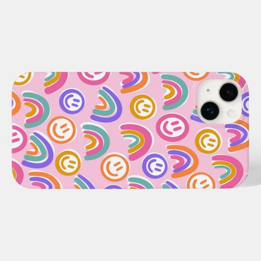 Alle glimlach Hoesje-Mate iPhone Case (Achterkant (horizontaal))