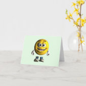 Alle glimlach kaart (Gele Bloem)