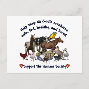 Alle goden creëren de Humane Society Briefkaart