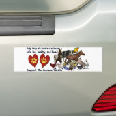 Alle goden creëren de Humane Society Bumpersticker (Op auto)