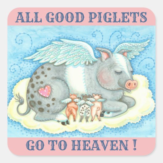 Alle goede biggen, STICKER voor PIG ANGELS (Voorkant)