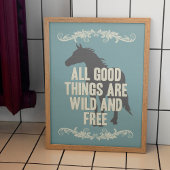 Alle goede dingen zijn vrij en vrij poster