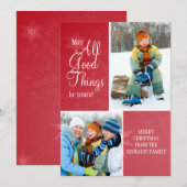 Alle goede feestdagen feestdagenkaart (Voorkant / Achterkant)