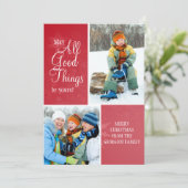 Alle goede feestdagen feestdagenkaart (Staand voorkant)