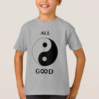 Alle goede/God (voorzijde), pow afdrukken emoji-ar T-shirt