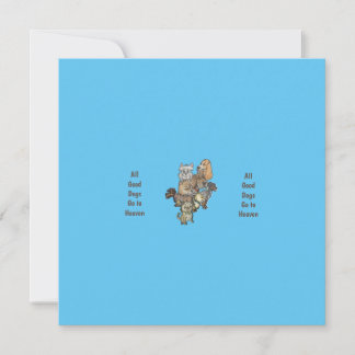 Alle goede honden gaan naar de hemel kaart