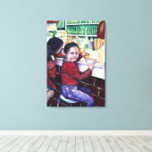 Alle goede meisjes halen ijskap canvas afdruk (Insitu (Houten vloer))