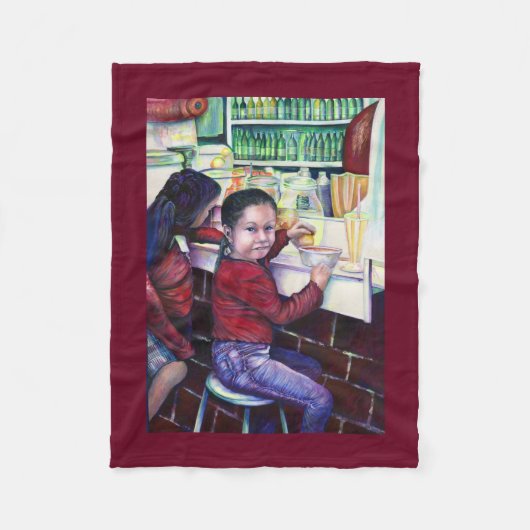 Alle goede meisjes halen ijskap fleece deken (Voorkant)