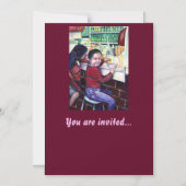 Alle goede meisjes halen ijskap magnetische uitnodiging (Voorkant)